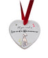 Love and a Weimaraner Ceramic Heart